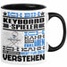 Keyboard-Spieler Geschenk Tasse Geschenkidee für Keyboard-Spieler Geburtstag Lustig Ich Bin Keyboard-Spieler Ich Kann Es Dir Erklären Aber Nicht Für Dich Verstehen Schwarz Trendation