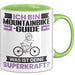 Mountainbike-Guide Tasse Geschenk für Mountainbike-Guide Geburtstag Lustiger Spruch Kaffee-Becher Was Ist Deine Superkraft Grün Trendation