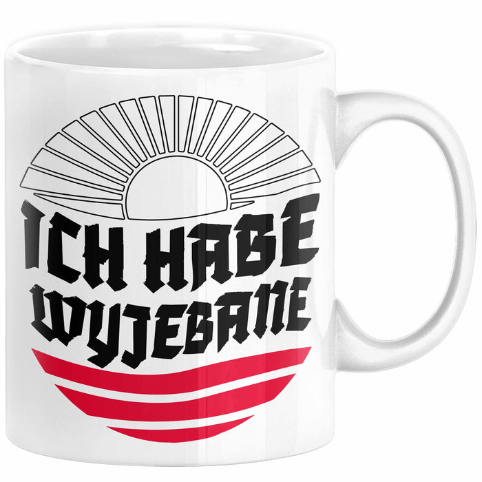 Polen Tasse Spruch Ich Habe Wyjebane Polska Geschenkdiee Kaffee-Becher Weiß Trendation