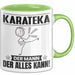 Karateka Tasse Geschenk für Karateka Der Mann Der Alles Kann Geschenkidee zum Geburtstag Grün Trendation