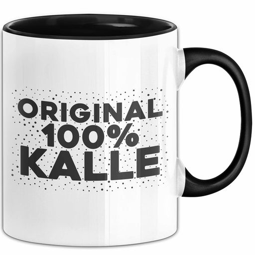 Kalle Tasse Original 100% Kalle Geschenk Schwarz Trendation
