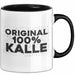 Kalle Tasse Original 100% Kalle Geschenk Schwarz Trendation