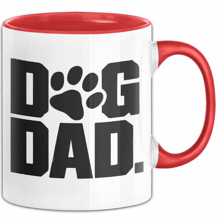Hund Tierliebhaber Tasse Geschenk Lustige Geschenkidee Spruch Hunde Papa Rot Trendation