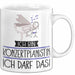Geschenk für Konzertpianistin Tasse Lustige Geschenkidee Geburtstag Ich Bin Konzertpianistin Ich Darf Das Weiß Trendation