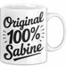 Sabine Tasse Geschenk Original 100% Sabine Geschenkidee Geburtstag Weiß Trendation