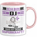 DJ Tasse Geschenk für DJ Geburtstag Lustiger Spruch Kaffee-Becher Was Ist Deine Superkraft Rosa Trendation