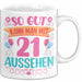 21er Geburtstag Tasse Geschenk Frauen So Gut Kann Man Mit 21 Aussehen Geschenkidee Geburtstag Weiß Trendation