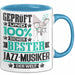 Jazz-Musiker Geschenk Lustiger Spruch für Jazz-Musiker Geschenkidee Bester Jazz-Musiker Der Welt Blau Trendation