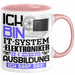 IT-Systemelektroniker Ausbildung Tasse Geschenk Ich Bin IT-Systemelektroniker In Der Ausbildung Ich Darf Das Geschenkidee Spruch Rosa Trendation