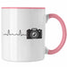 Trendation - Fotograf Tasse Zubehör Fotografie Geschenk Fotografieren Kaffeetasse Geschenkideen Lustiger Spruch Rosa Trendation
