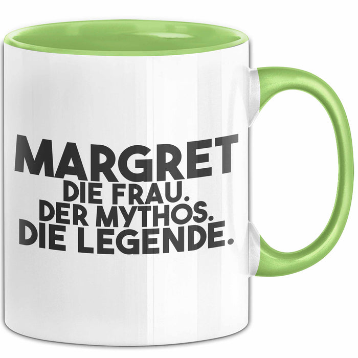 Margret Tasse Margret – Die Frau. Der Mythos. Die Legende. Geschenk Grün Trendation
