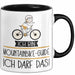 Geschenk für Mountainbike-Guide Tasse Lustige Geschenkidee Geburtstag Ich Bin Mountainbike-Guide Ich Darf Das Trendation