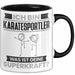 Karatesportler Tasse Geschenk für Karatesportler Geburtstag Lustiger Spruch Kaffee-Becher Was Ist Deine Superkraft Schwarz Trendation