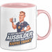 Trainer Tasse Geschenkidee Bester Trainer Trinkt Kaffee Rosa Trendation