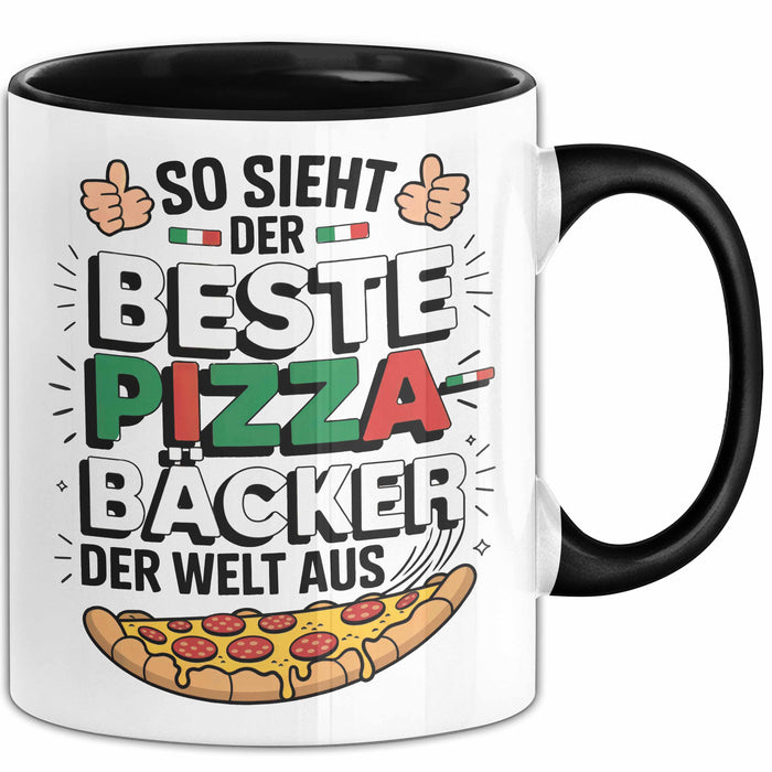 Pizzabäcker Tasse Geschenk Bester Pizzabäcker für Koch Trendation
