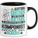 Komponist Geschenk Tasse Lustiger Spruch Erheben Sie Sich Der Komponist Betritt den Raum Schwarz Trendation