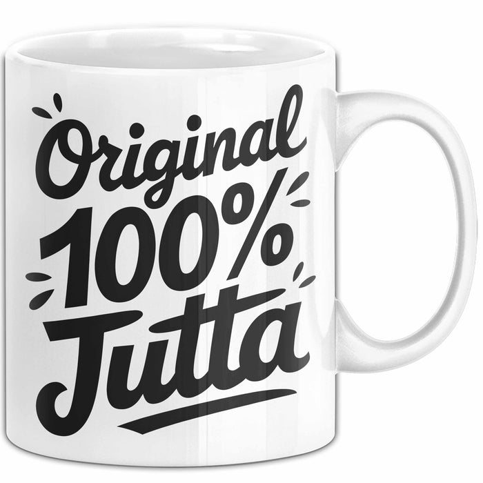 Jutta Tasse Geschenk Original 100% Jutta Geschenkidee Geburtstag Weiß Trendation