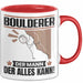 Boulderer Tasse Geschenk für Boulderer Der Mann Der Alles Kann Geschenkidee zum Geburtstag Rot Trendation