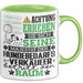 Hundebedarfsverkäufer Geschenk Tasse Lustiger Spruch Erheben Sie Sich Der Hundebedarfsverkäufer Betritt den Raum Grün Trendation