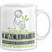 Katzenliebhaber Geschenk Tasse Ich Bin Katzenliebhaber Aber Sag Doch Einfach Superheld Lustige Geschenkdiee für Katzenliebhaber Kaffee-Becher Weiß Trendation
