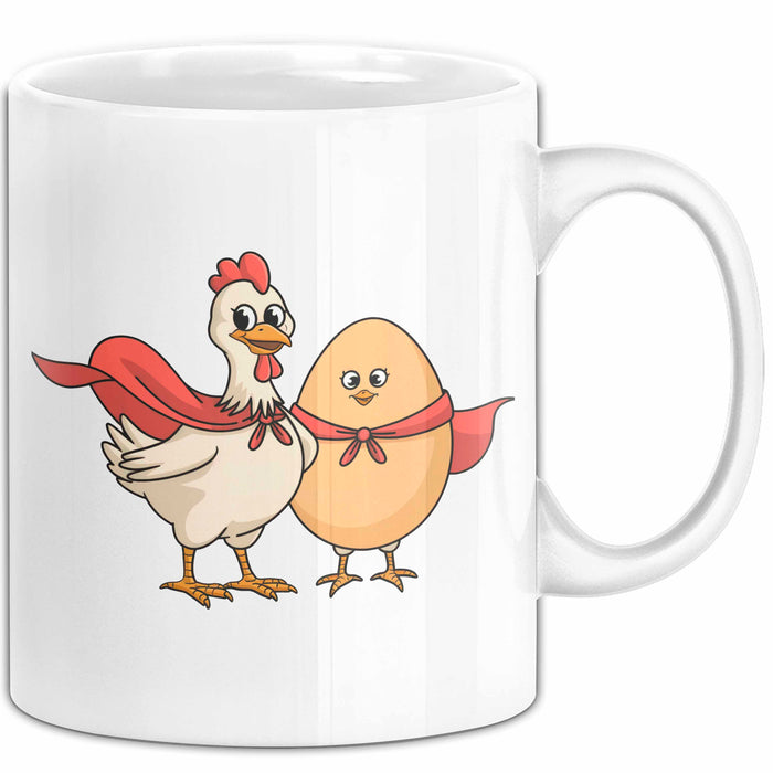 Hühnerbauer Tasse Geschenkidee Geflügel Enthusiast Geschenkidee Lustig Weiß Trendation