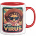 Computerprogrammierer Softwareingenieur Tasse Geschenk Lustige Geschenkidee Spruch Retro Virus Rot Trendation