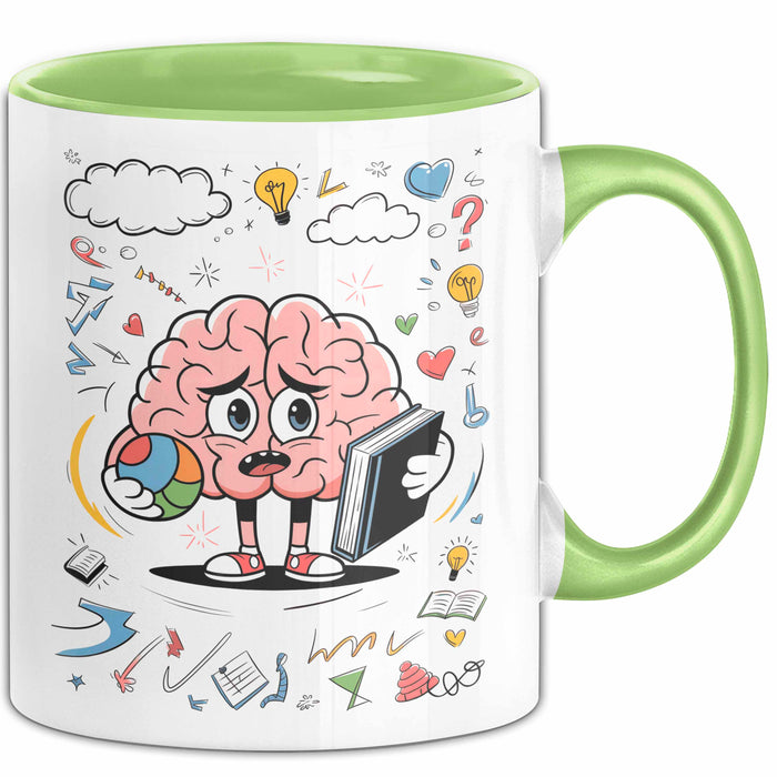 Psychologie Student Tasse Geschenk Lustige Geschenkidee Spruch Für Gedanken Forscher Grün Trendation
