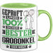 Großonkel Geschenk Lustiger Spruch für Großonkel Geschenkidee Bester Großonkel Der Welt Grün Trendation