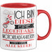 Motorradfahrerin Tasse Geschenk Ich Bin Diese Eine Legendäre Motorradfahrerin Von Der Alle Reden Geschenkidee Geburtstag Weihnachten Rot Trendation