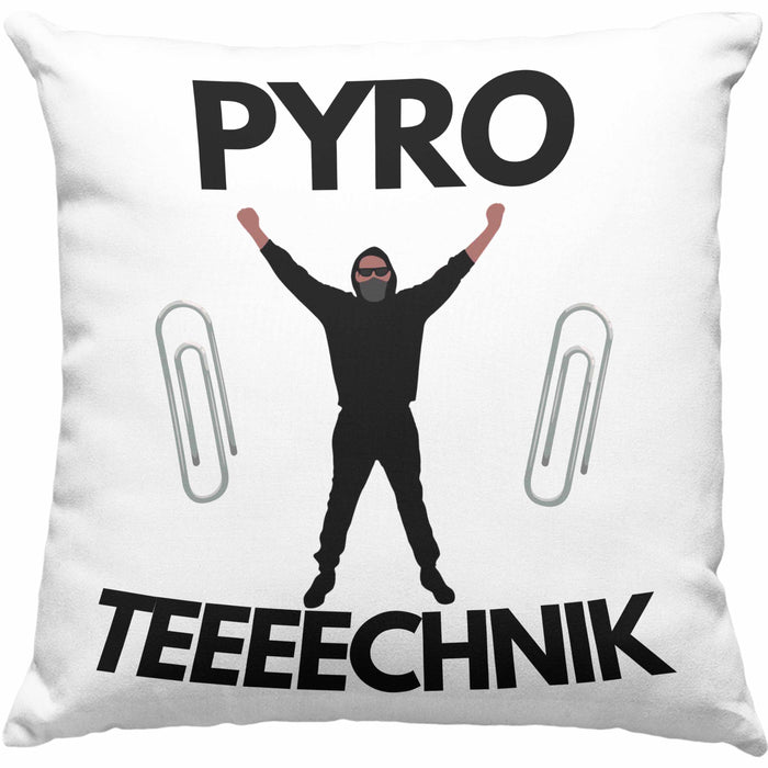 Pyrotechnik Kissen mit Füllung 40x40cm Geschenk Pyrotechnik Ist Doch Kein Verbrechen Meme Rosa Trendation