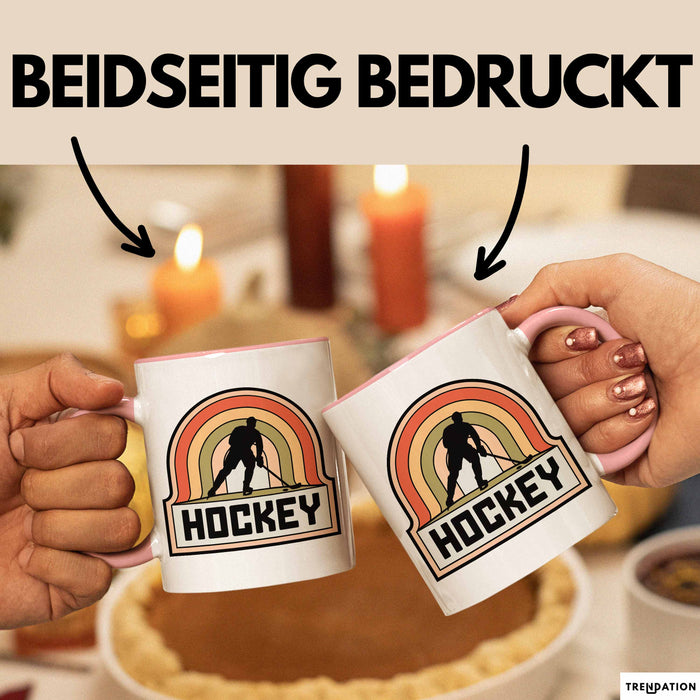 Hockeyspieler Spiel Sport Tasse Geschenk Lustige Geschenkidee Spruch Rosa Trendation