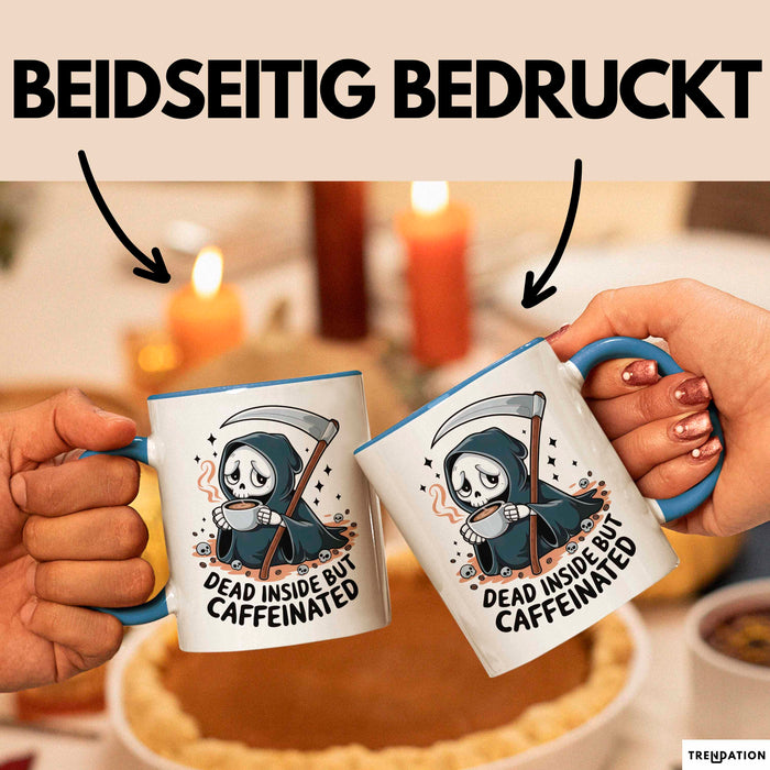 Dark Humor Fan Tasse Geschenk Lustige Geschenkidee Spruch Für Sarkasmus Liebhaber Blau Trendation