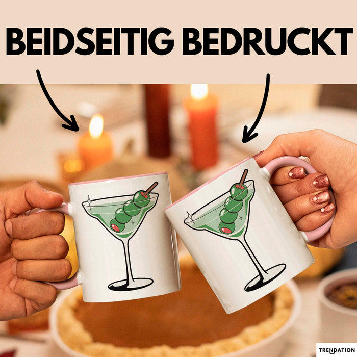 Cocktail Liebhaber Tasse Geschenkidee für Mixologie Fan Rosa Trendation