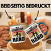 Handball Geschenk Tasse Geschenkidee Handball-Spieler Handballspielerin Mädchen Jungs Kaffee-Becher Old Schmetterhand Blau Trendation