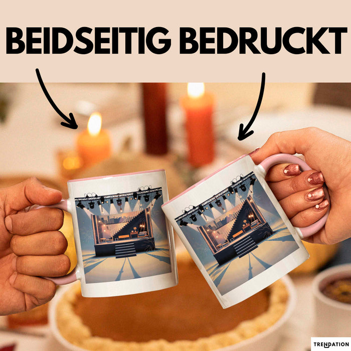 Bühnenbildner Tasse Geschenk Lustige Geschenkidee Spruch Für Bühnen Kreative Rosa Trendation