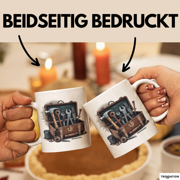Handwerker Tasse Geschenkidee für Reparaturexperten Weiß Trendation
