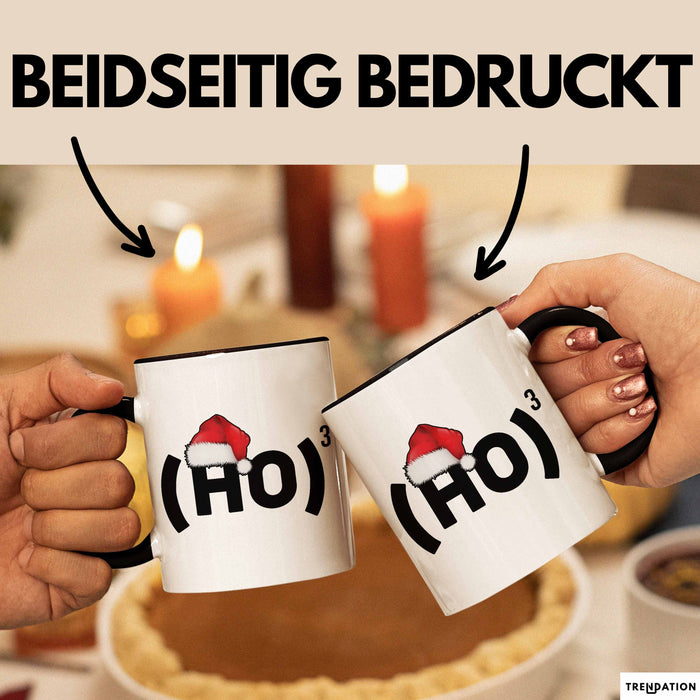 Chemielehrer Unterricht Tasse Geschenk Lustige Geschenkidee Spruch Ho Ho Ho Christmas Santa Trendation