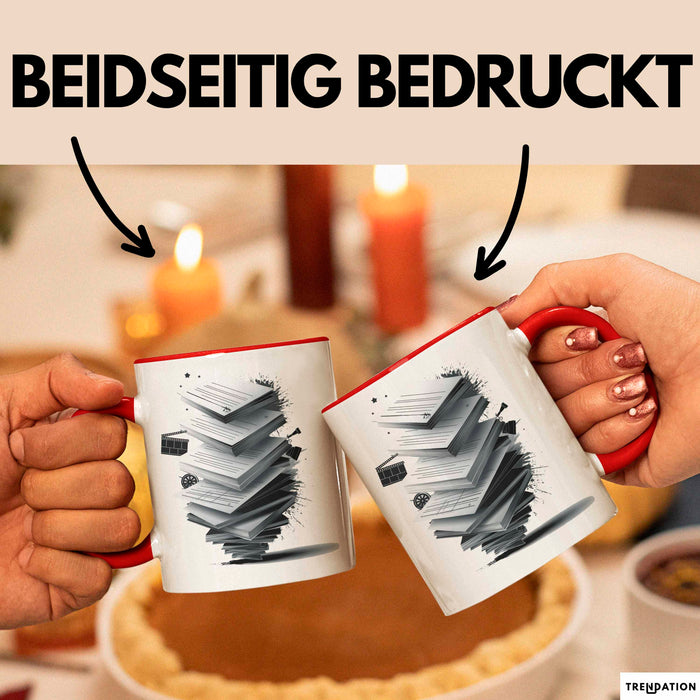 Drehbuchautor Tasse Geschenkidee für Filmskript Schreiber Rot Trendation