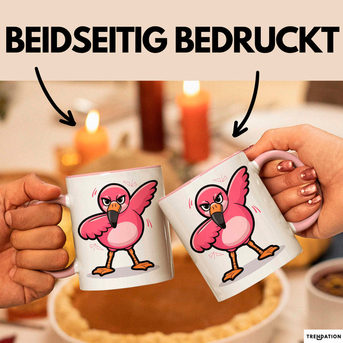 Dabender Flamingo Tasse Geschenk Lustige Geschenkidee Spruch Rosa Trendation