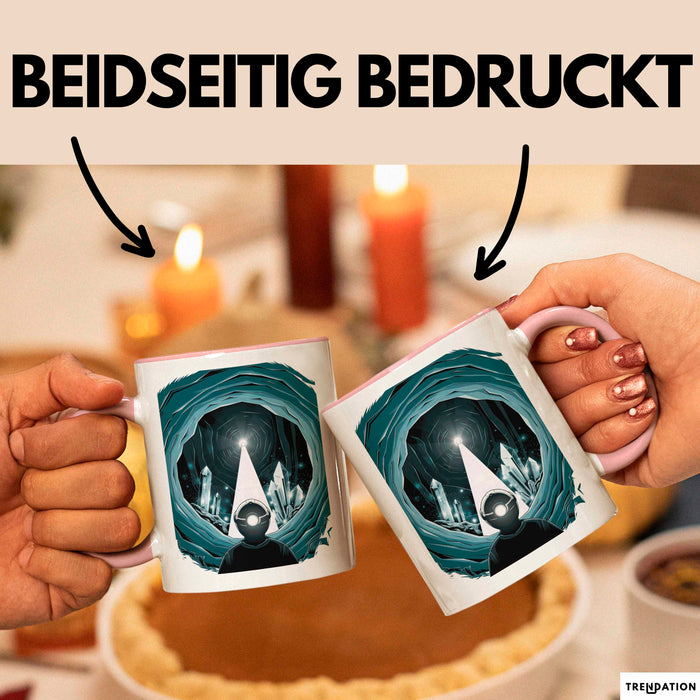 Höhlenforscher Tasse Geschenk Lustige Geschenkidee Spruch Für Höhlen Entdecker Rosa Trendation