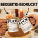 F*** Tasse Geschenk Schimpfwort 18+ Geschenkidee Männer Frauen Arbeitskollege Geschenkidee Kaffee-Becher Schwarz Trendation