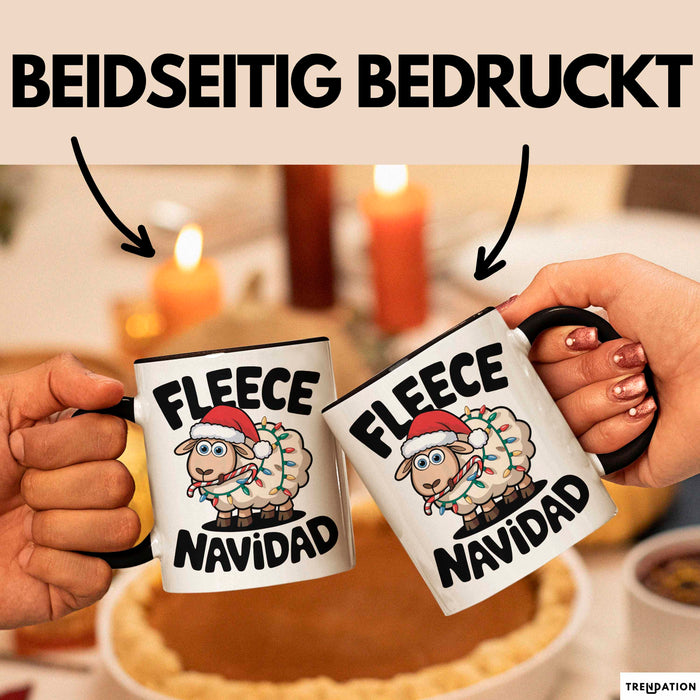 Schaf Tier Bauer Tasse Becher Geschenk Lustige Geschenkidee Spruch Fleece Navidad Trendation