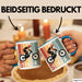 Tasse SIEBEN Grafik RetroStil Geschenkidee 7. Geburtstag Jungs Blau Trendation