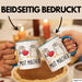 Lustige Tasse Geschenk Zwei Pinguine Mit Herz Witziger Becher Mut Blau Trendation