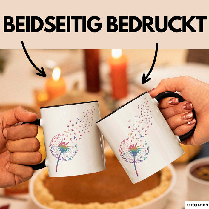 Hund Tierliebhaber Tasse Geschenk Lustige Geschenkidee Spruch Schwarz Trendation