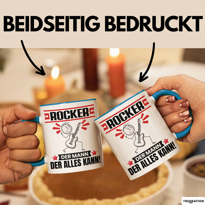 Rocker Tasse Geschenk für Rocker Der Mann Der Alles Kann Geschenkidee zum Geburtstag Blau Trendation