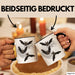 Halloween Tasse Geschenk Fledermäuse Vollmond Grafik Geschenkidee Schwarz Trendation