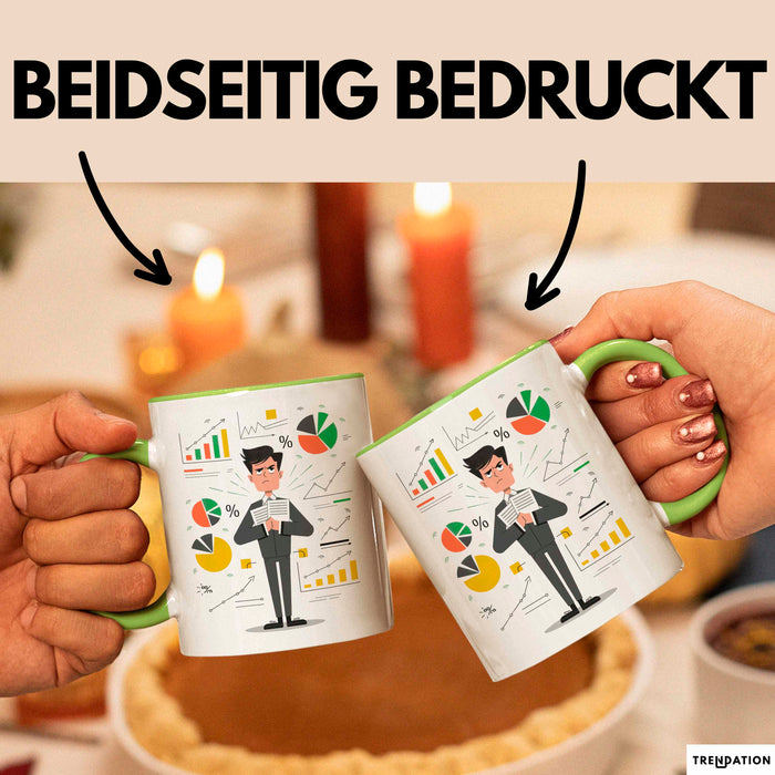 BWL Student Tasse Geschenk Lustige Geschenkidee Spruch Für Zukünftige Führungskräfte Grün Trendation