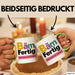 Schüler Abschluss Tasse Geschenk Lustige Geschenkidee Spruch Bam Fertig Grün Trendation