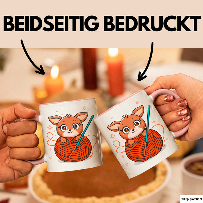 Häkel Fan Tasse Geschenk Lustige Geschenkidee Spruch Für Amigurumi Macher Rosa Trendation